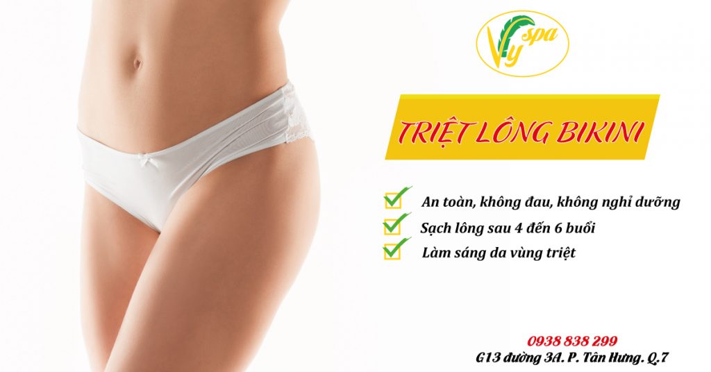 Vy Spa triệt lông bikini vĩnh viễn